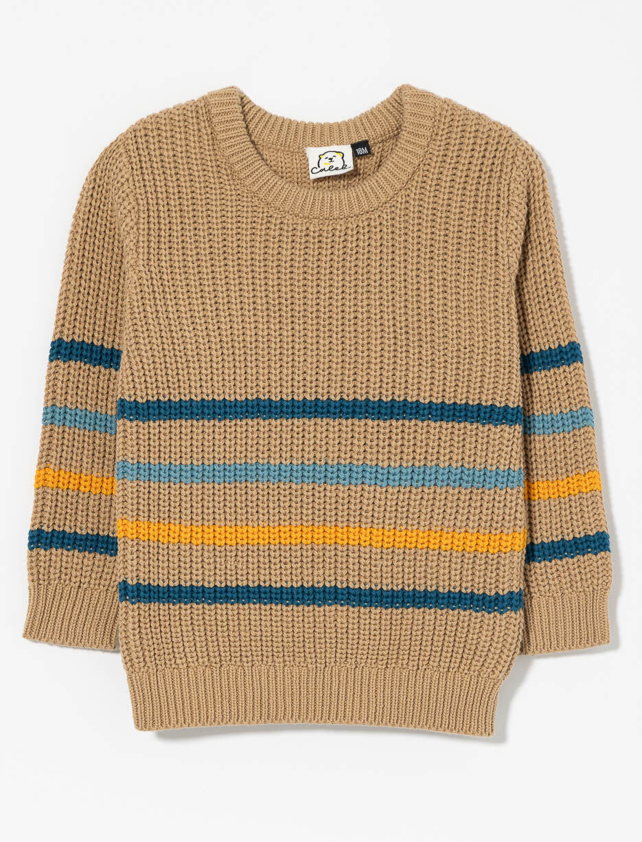 Chandail en tricot à rayures - bébé garçon