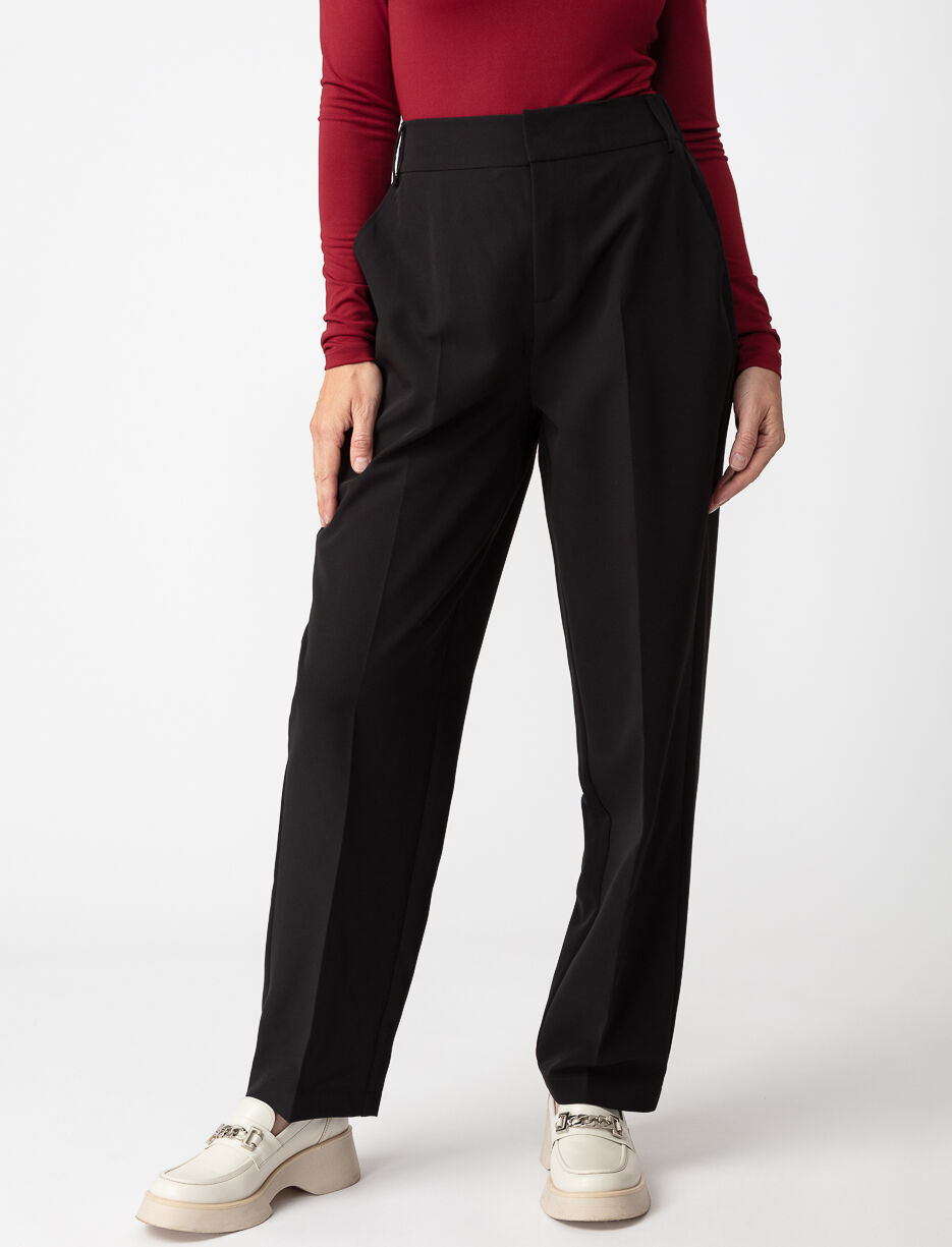 Straight High-rise Pants