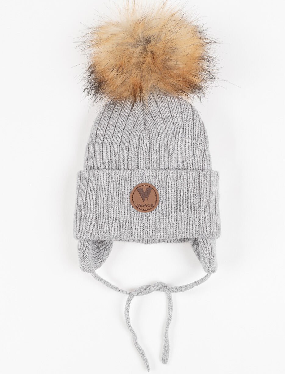 Pompom Cuffed Beanie - Baby