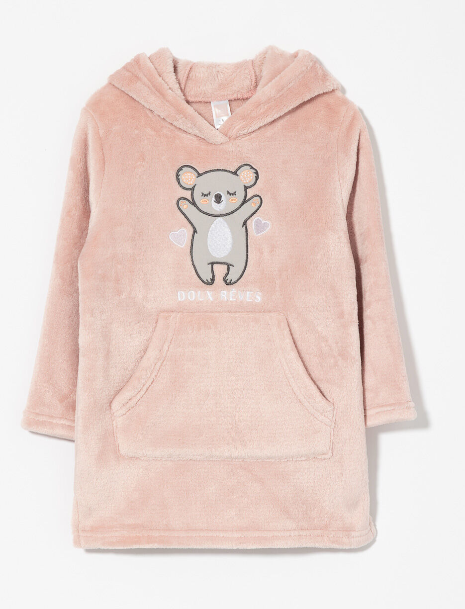 Plush Hoodie Tunic - Little Girl