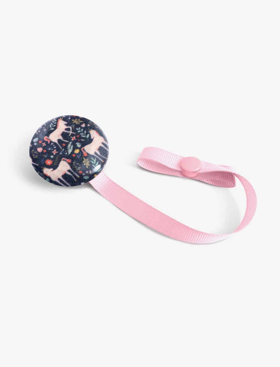 Pacifier Clip with Unicorn Print Pacifier Clip with Unicorn Print