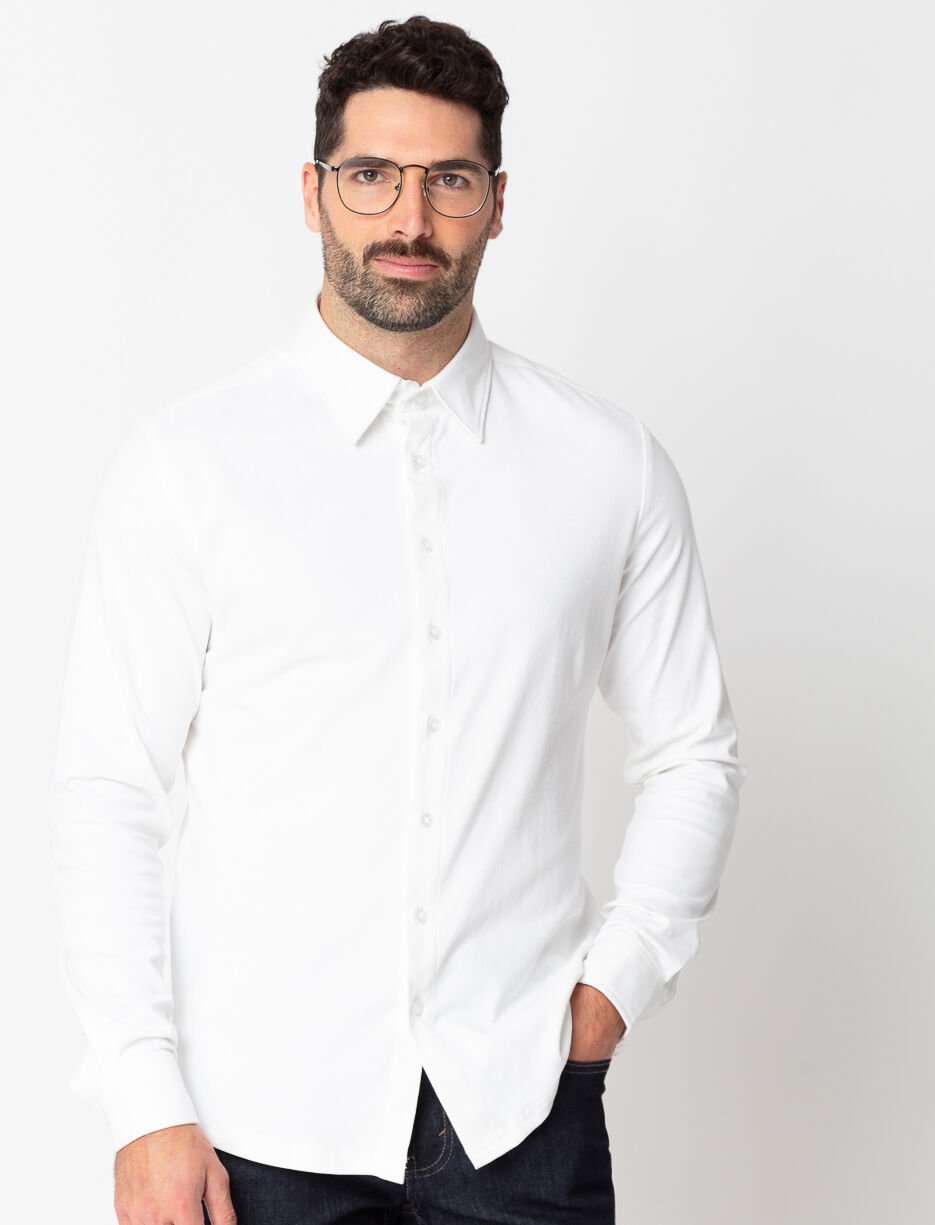 Chemise habill&eacute;e unie
