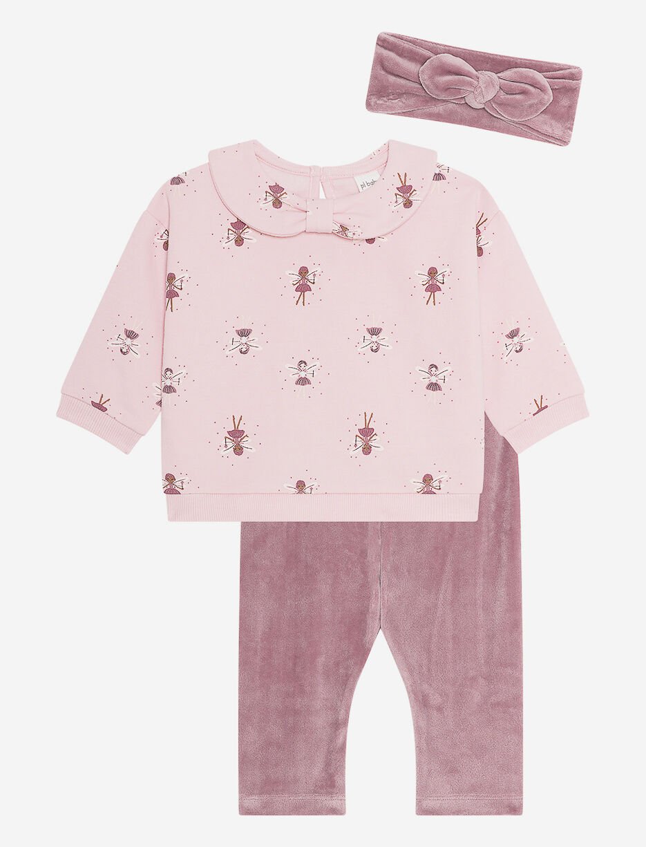 Ens. 2 pièces imprimé avec bandeau