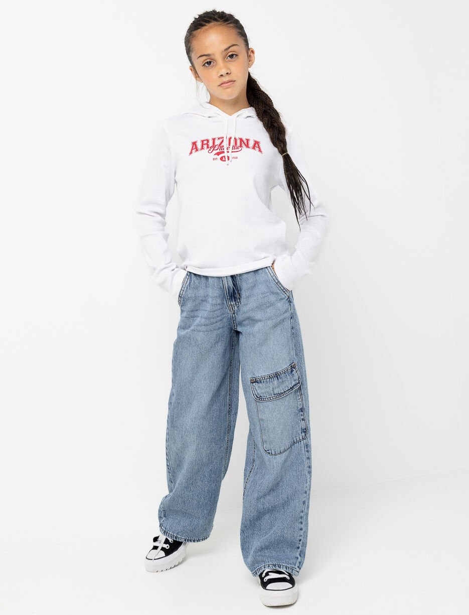 Jean cargo à jambe large