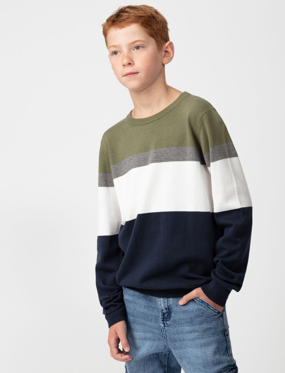 Striped Knit Sweater