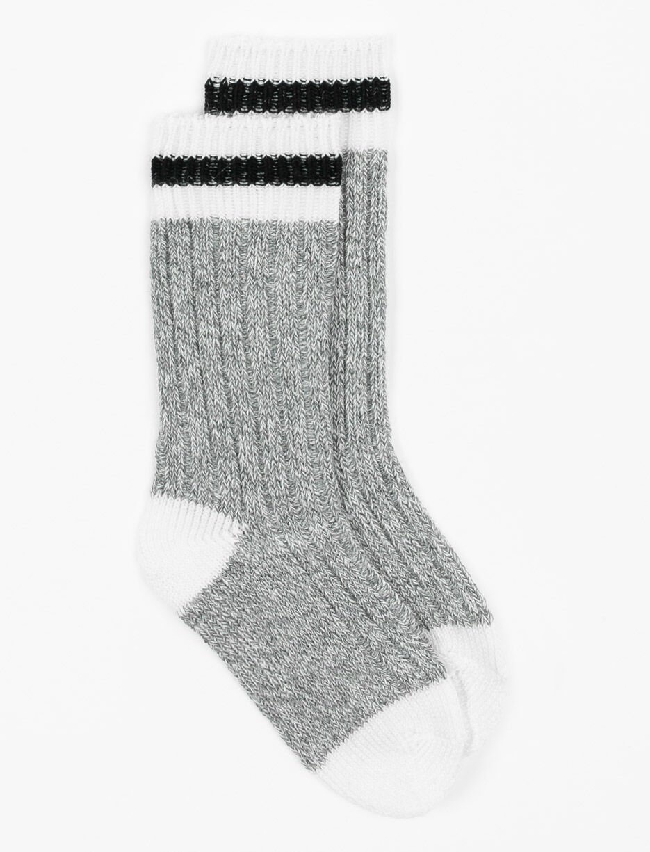 Chaussettes à rayures contrastantes