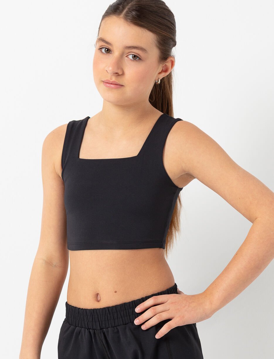Camisole de sport à col carré