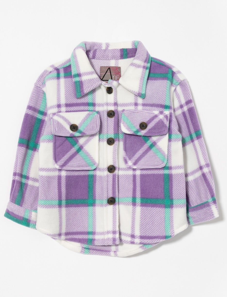 Veste-chemise à carreaux - petite fille