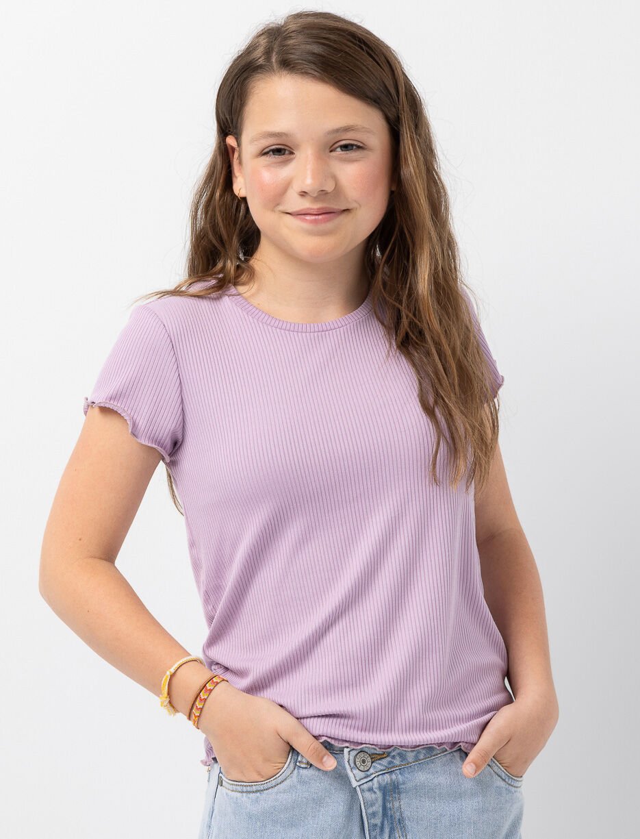 T-shirt à finition laitue