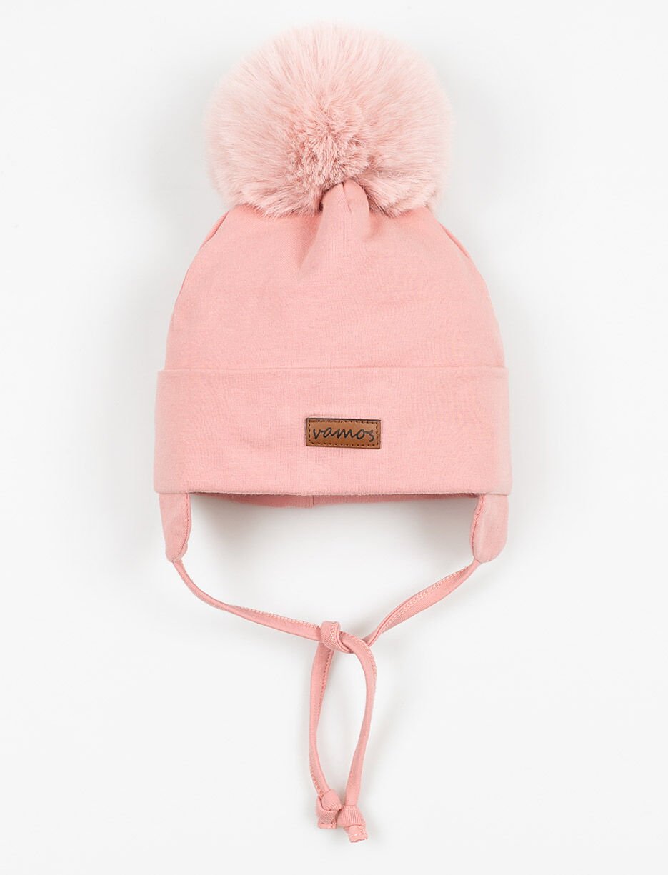 Tuque à pompon et oreilles - bébé