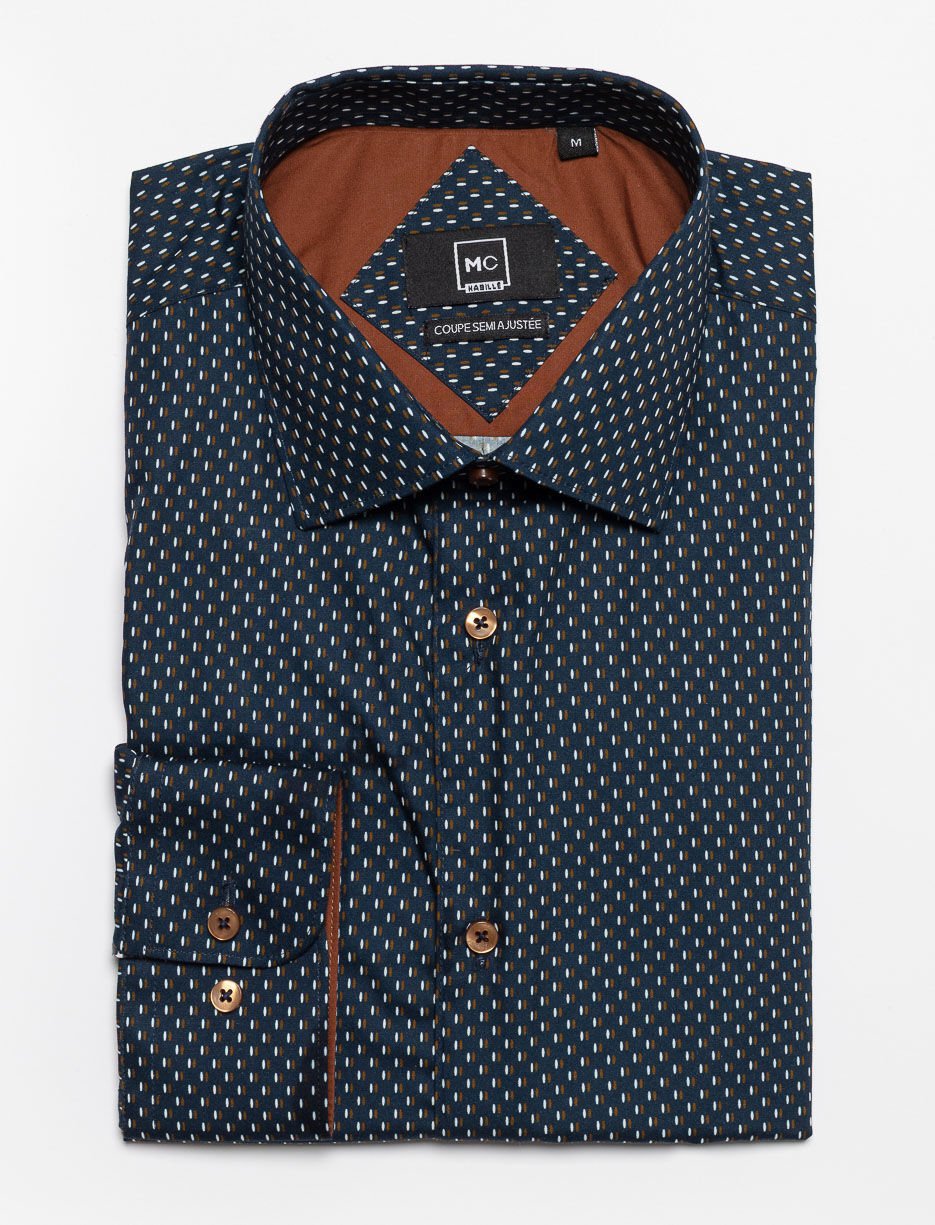 Chemise habillée à motif