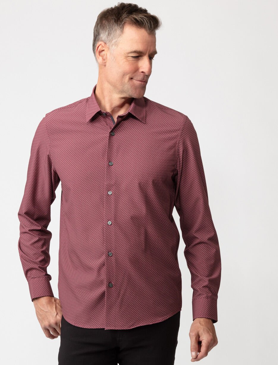 Chemise à micromotifs