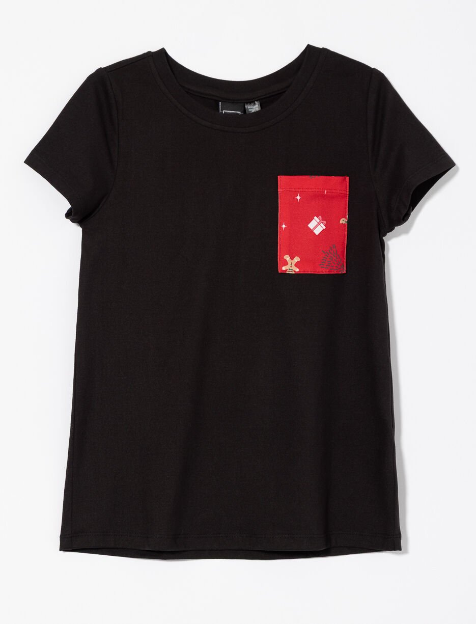 Christmas Pocket Print Tunic - Little Girl