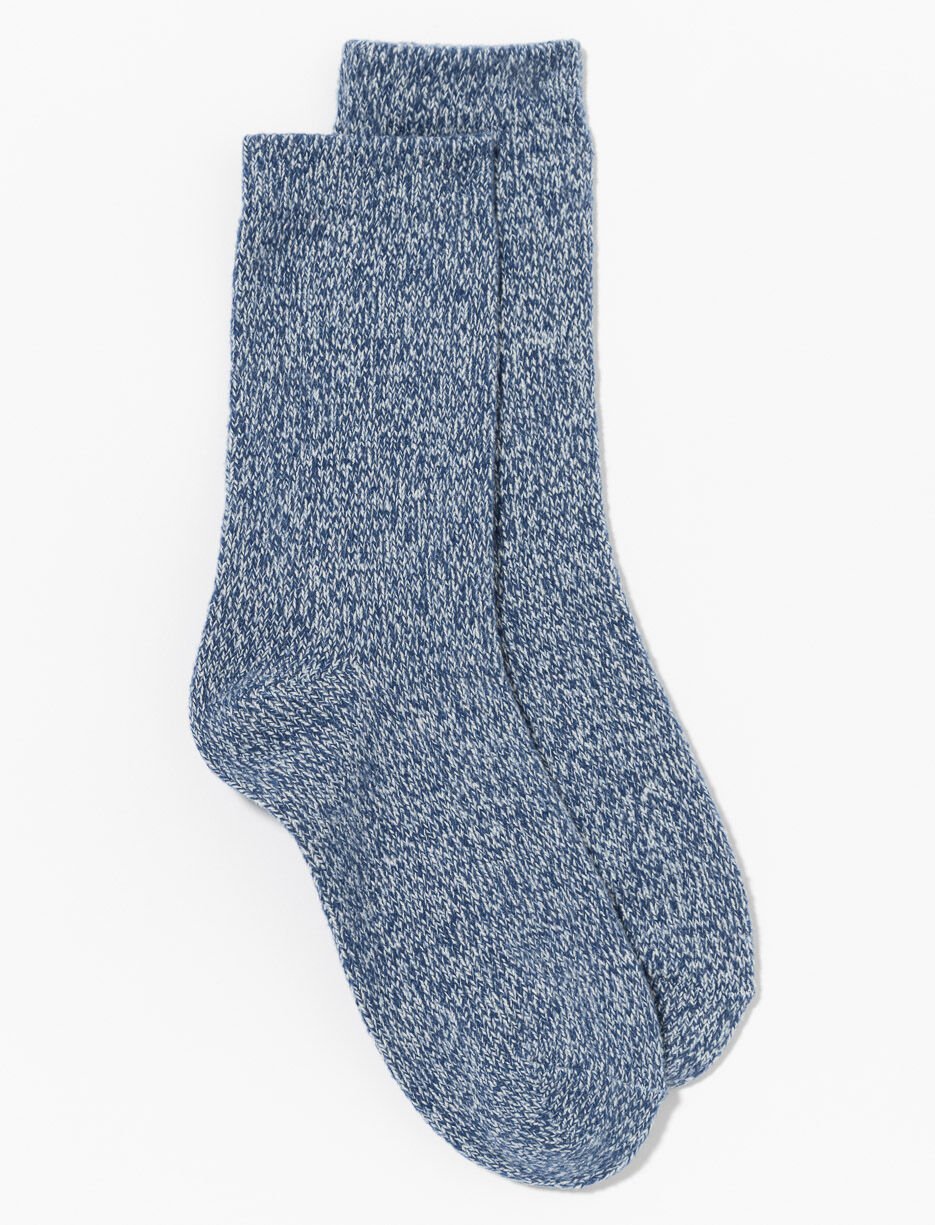 Mixed Knit Crew Socks