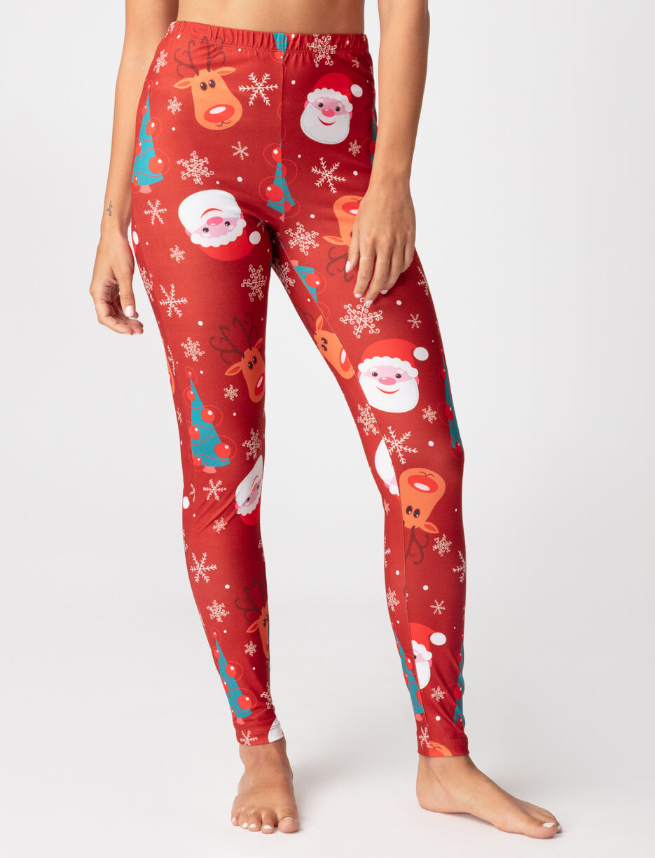Festive-print Leggings