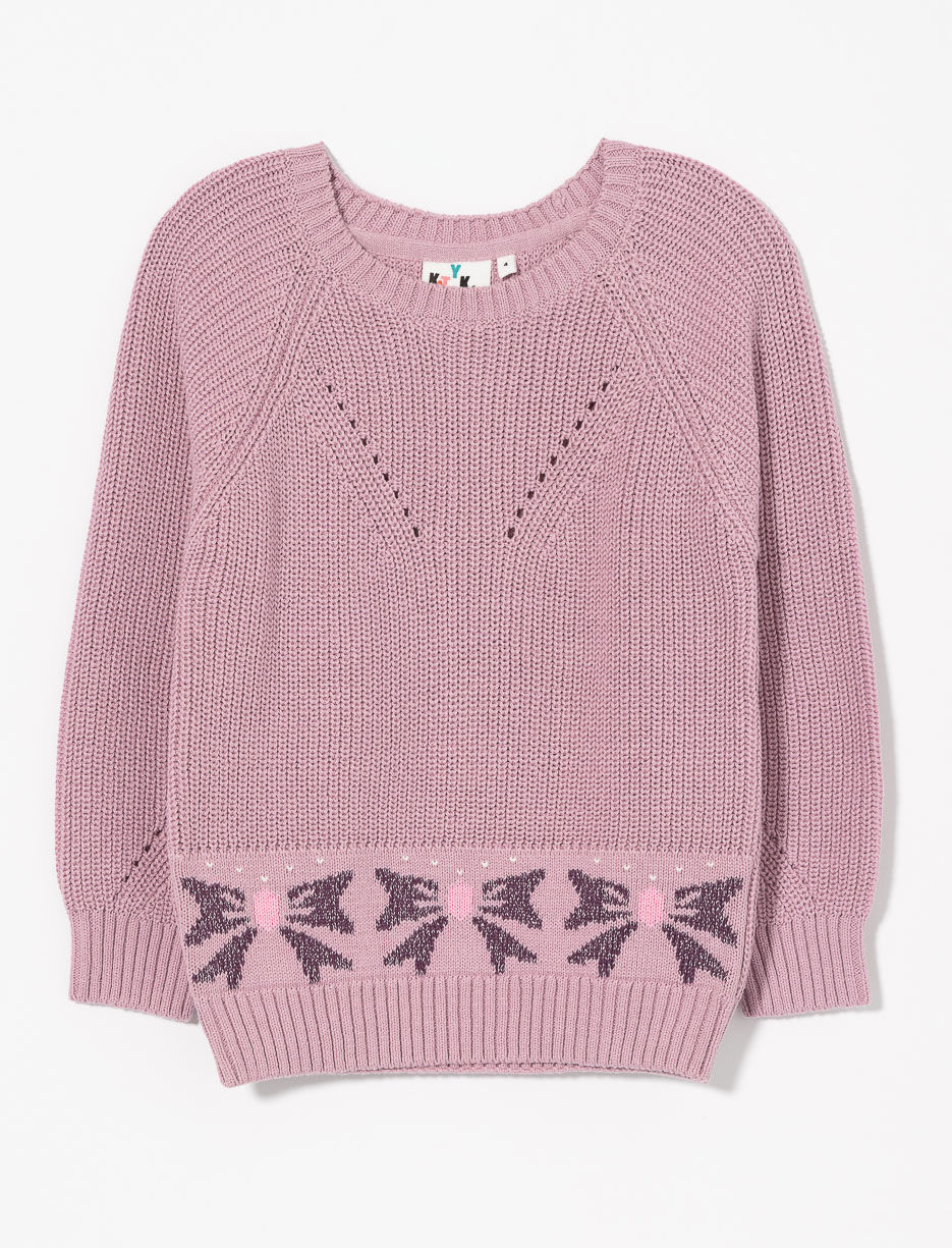 Printed Knit Sweater - Little Girl