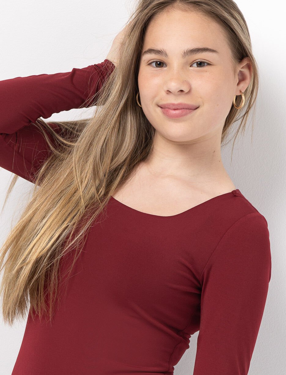 Justaucorps à encolure carrée