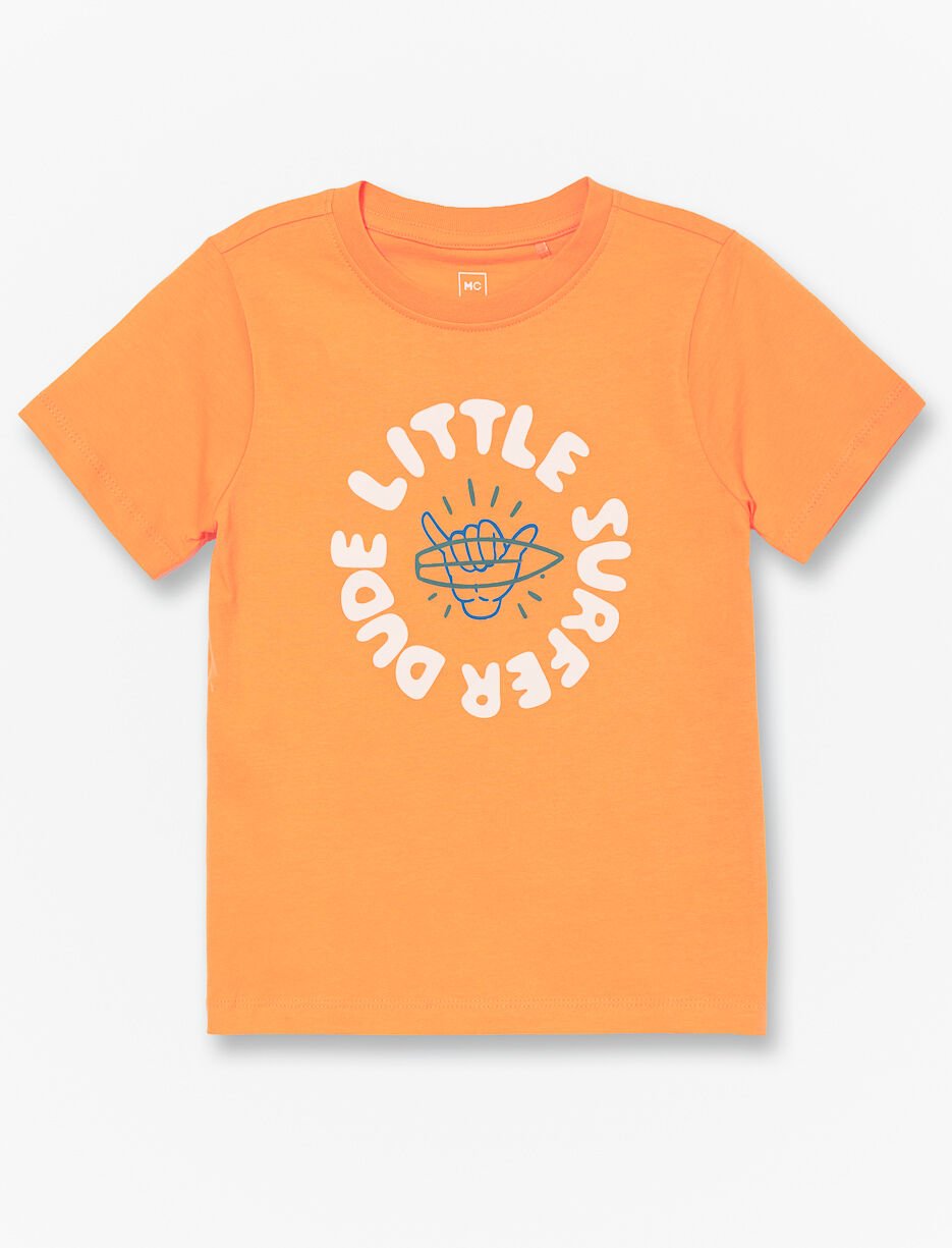 T-shirt en coton bio imprimé - petit garçon