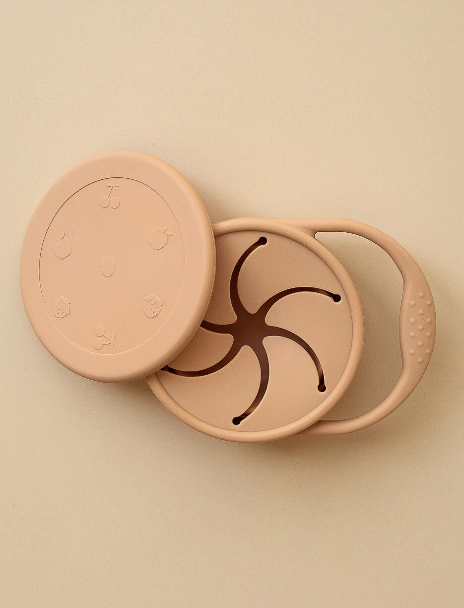 Bol à collation repliable avec couvercle