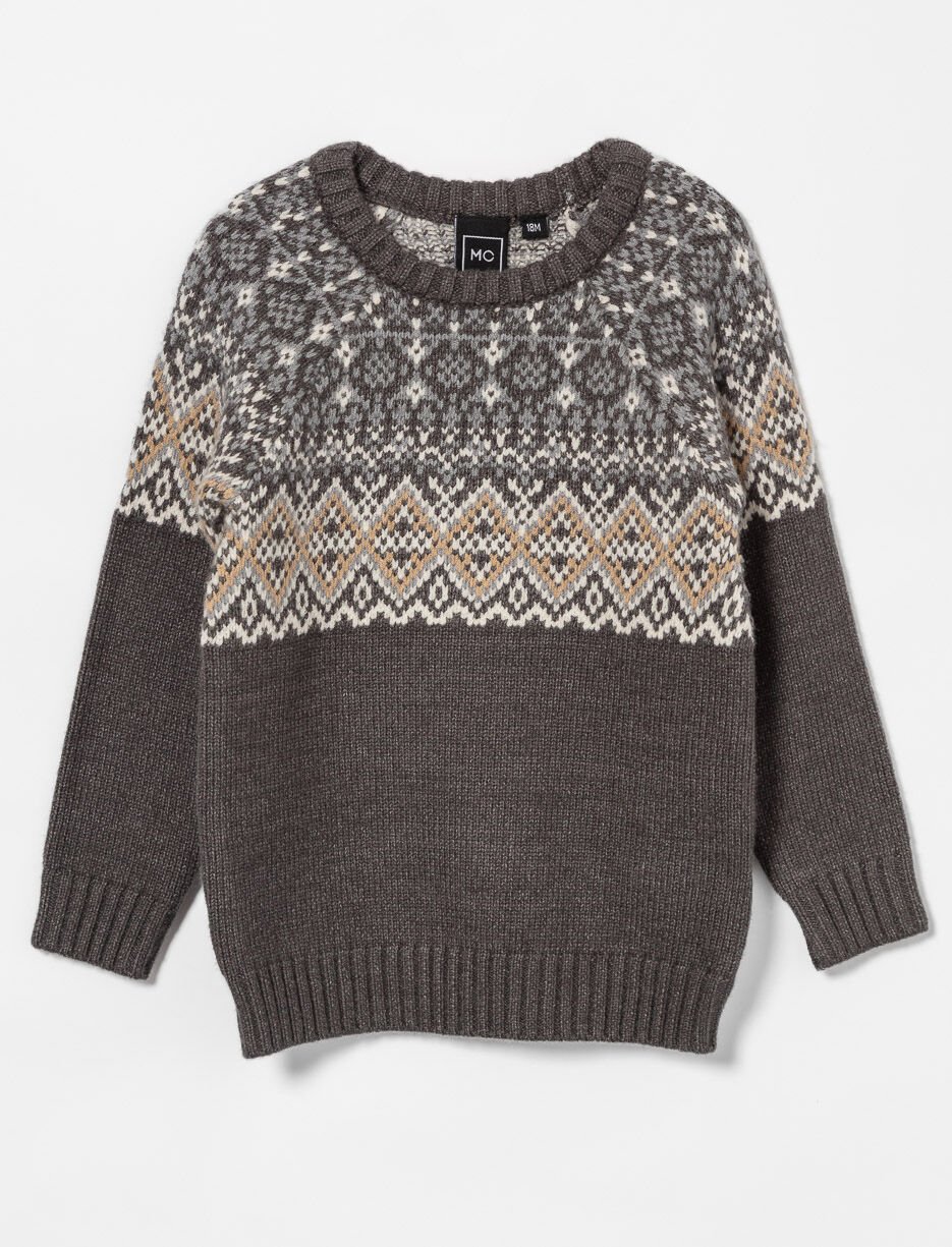 Chandail en tricot jacquard