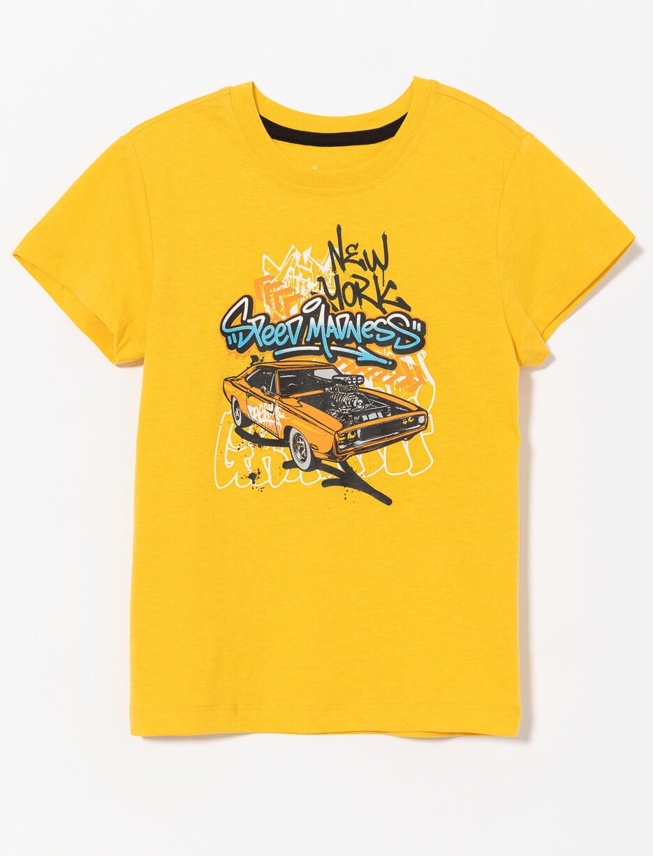 T-shirt imprimé à col rond - petit garçon