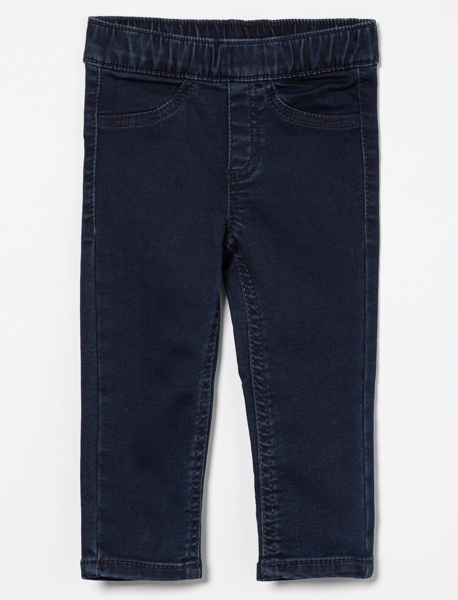 Jean extensible à enfiler - bébé fille