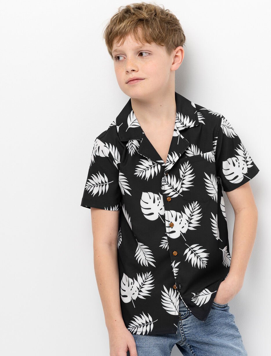 Printed Short-sleeve Shirt