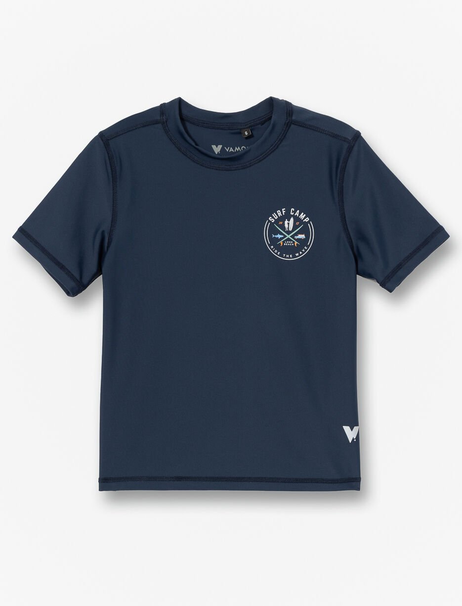 T-shirt &agrave; d&eacute;tail r&eacute;fl&eacute;chissant imprim&eacute; au dos - petit gar&ccedil;on