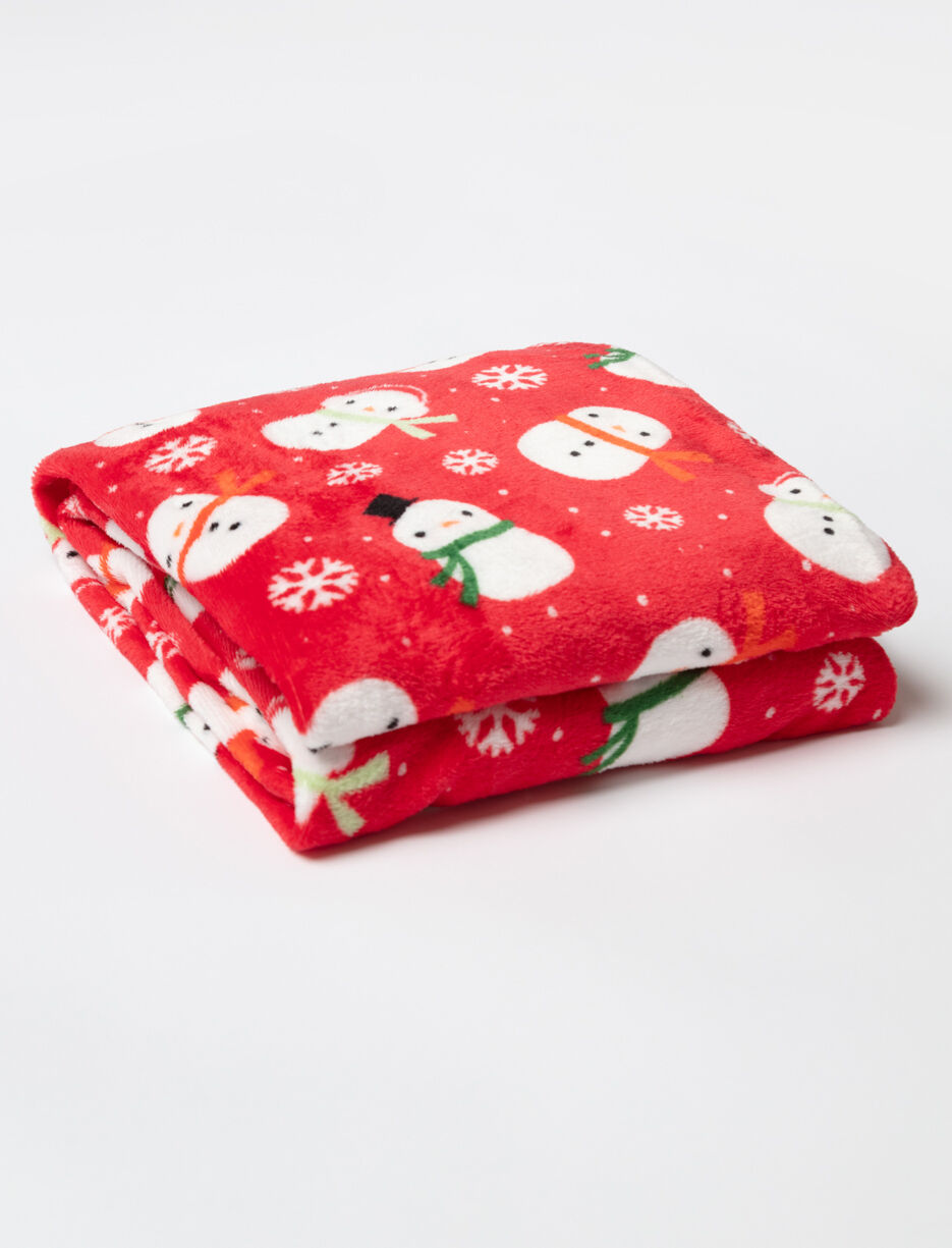 Jeté en peluche à motifs