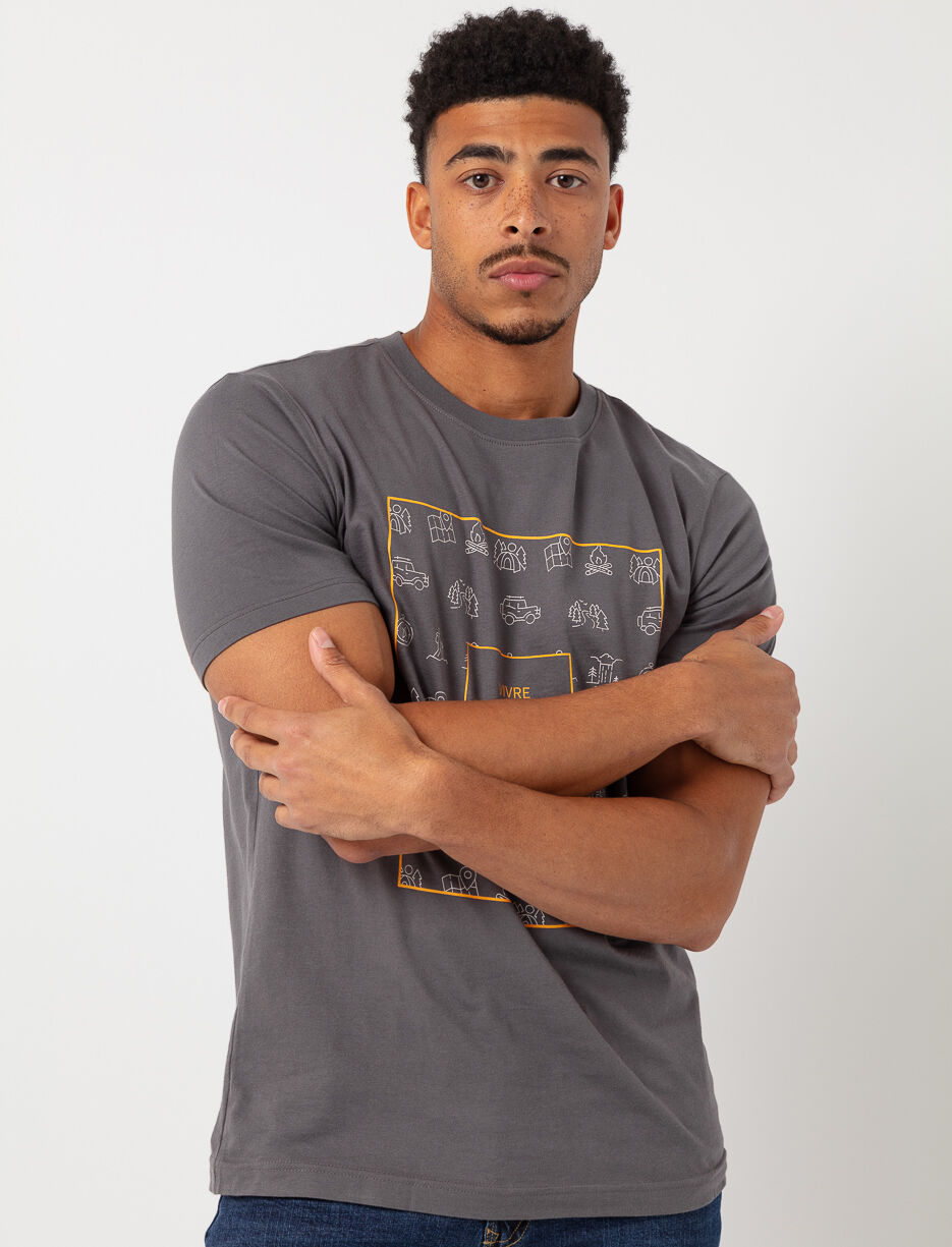 T-shirt imprimé à manches courtes 