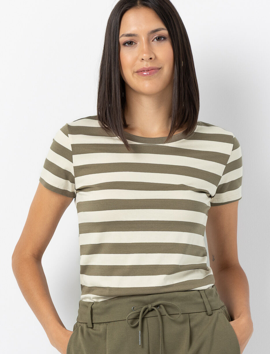 T-shirt ample à rayures