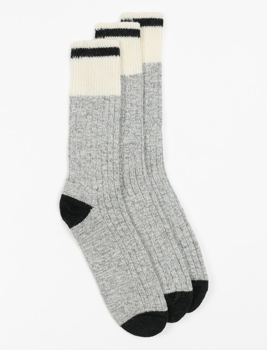 Chaussettes mi-mollet de laine - paquet de 3