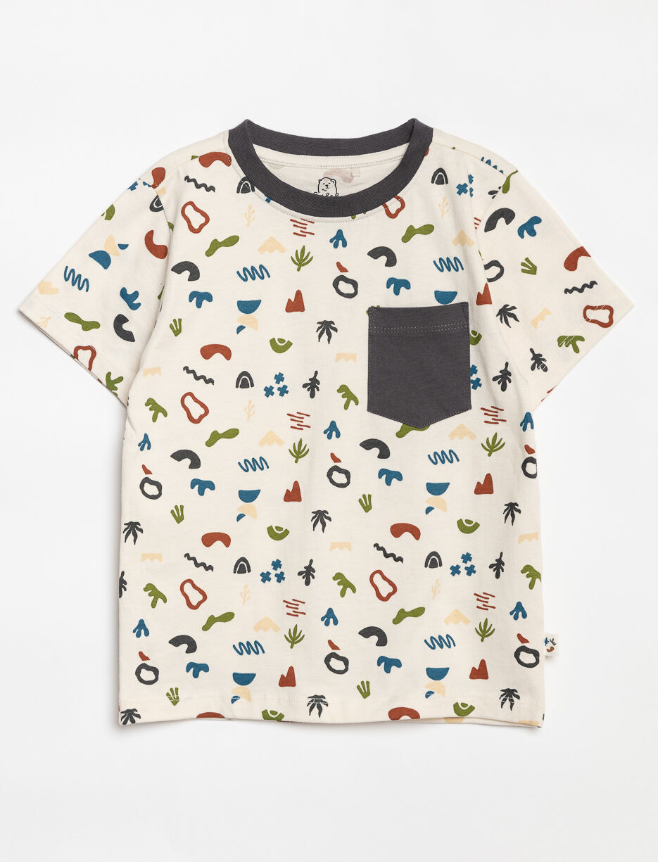 T-shirt imprimé à poche