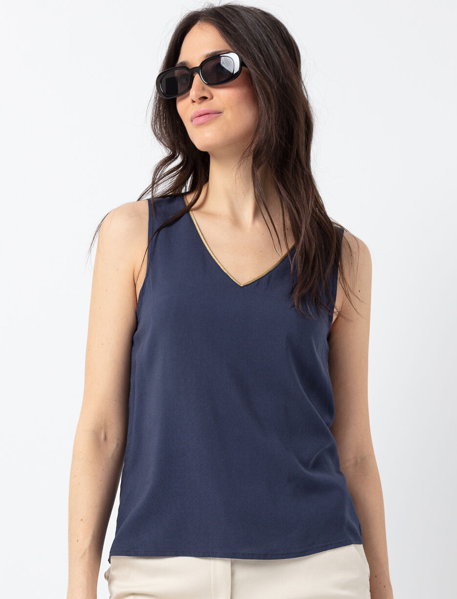 Camisole unie à col en V
