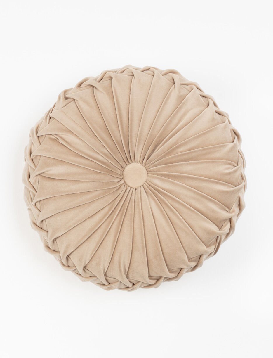 Coussin en velours rond