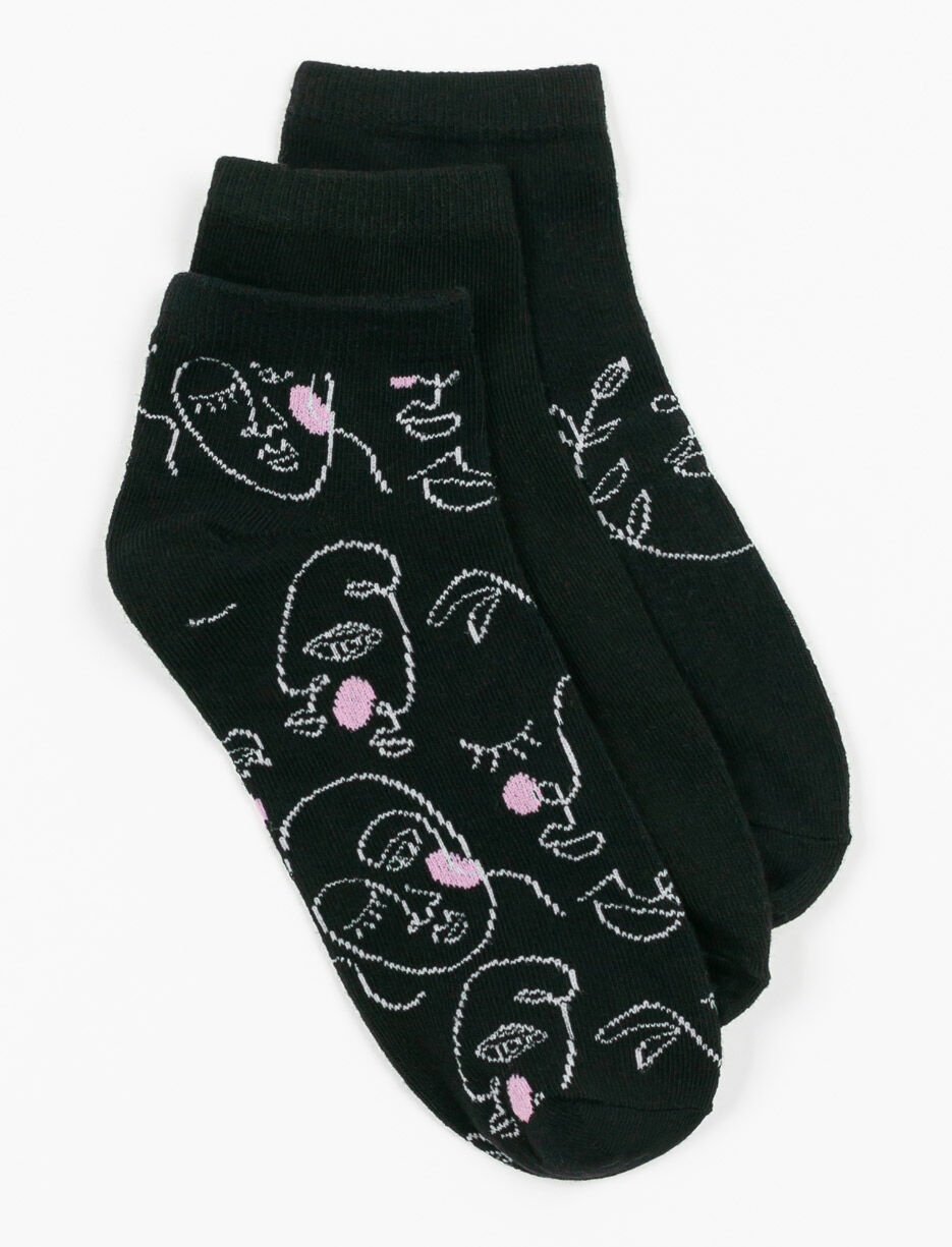 3 paires de bas courts