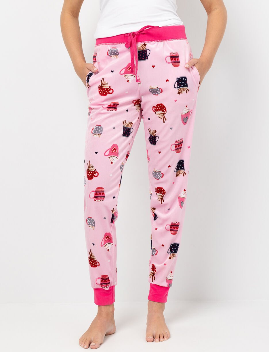 Pantalon de pyjama imprimé à taille élastique