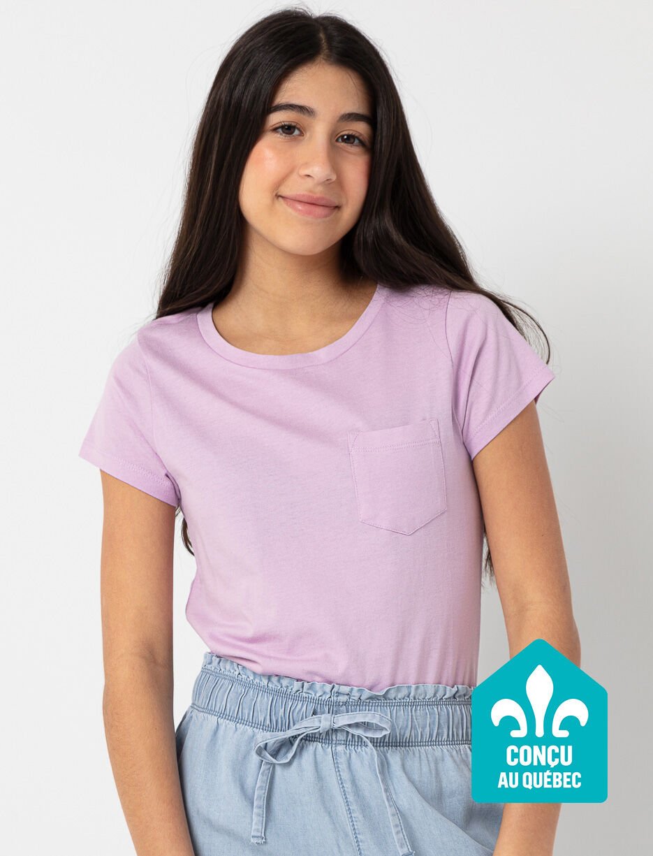 T-shirt à poche uni