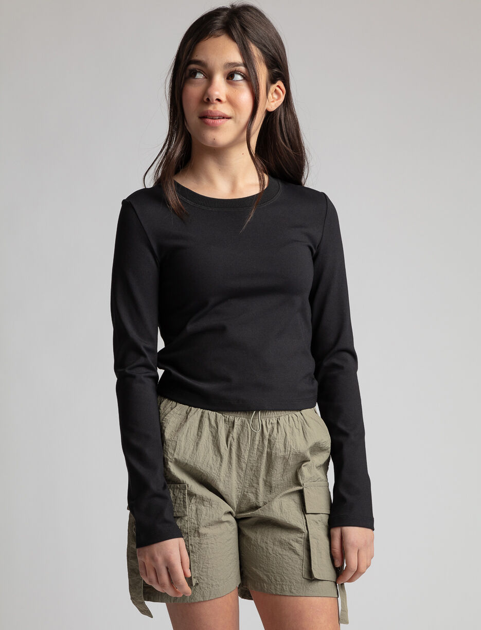 T-shirt ajusté à manches longues