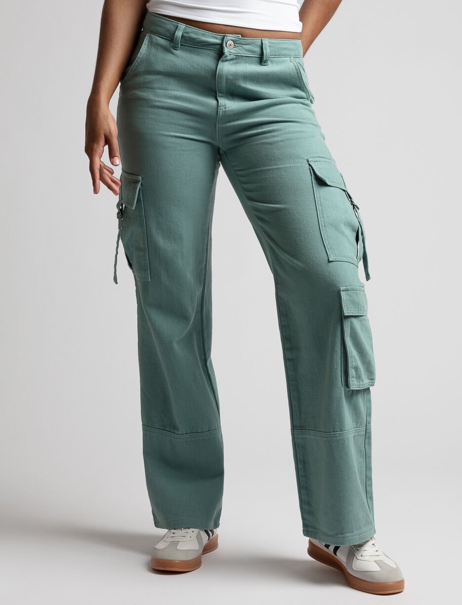 Wide-leg Cargo Jeans