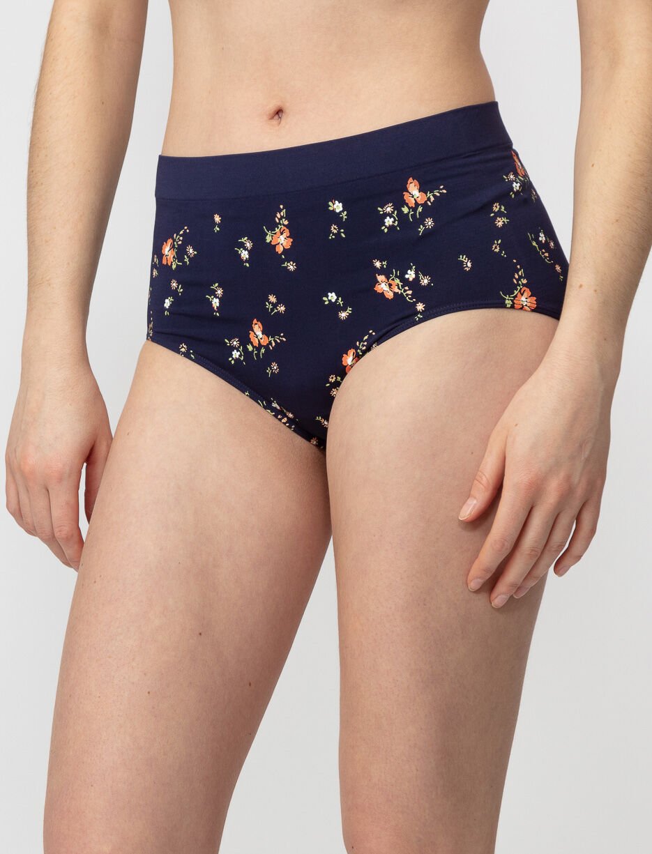 Culotte taille haute imprimée