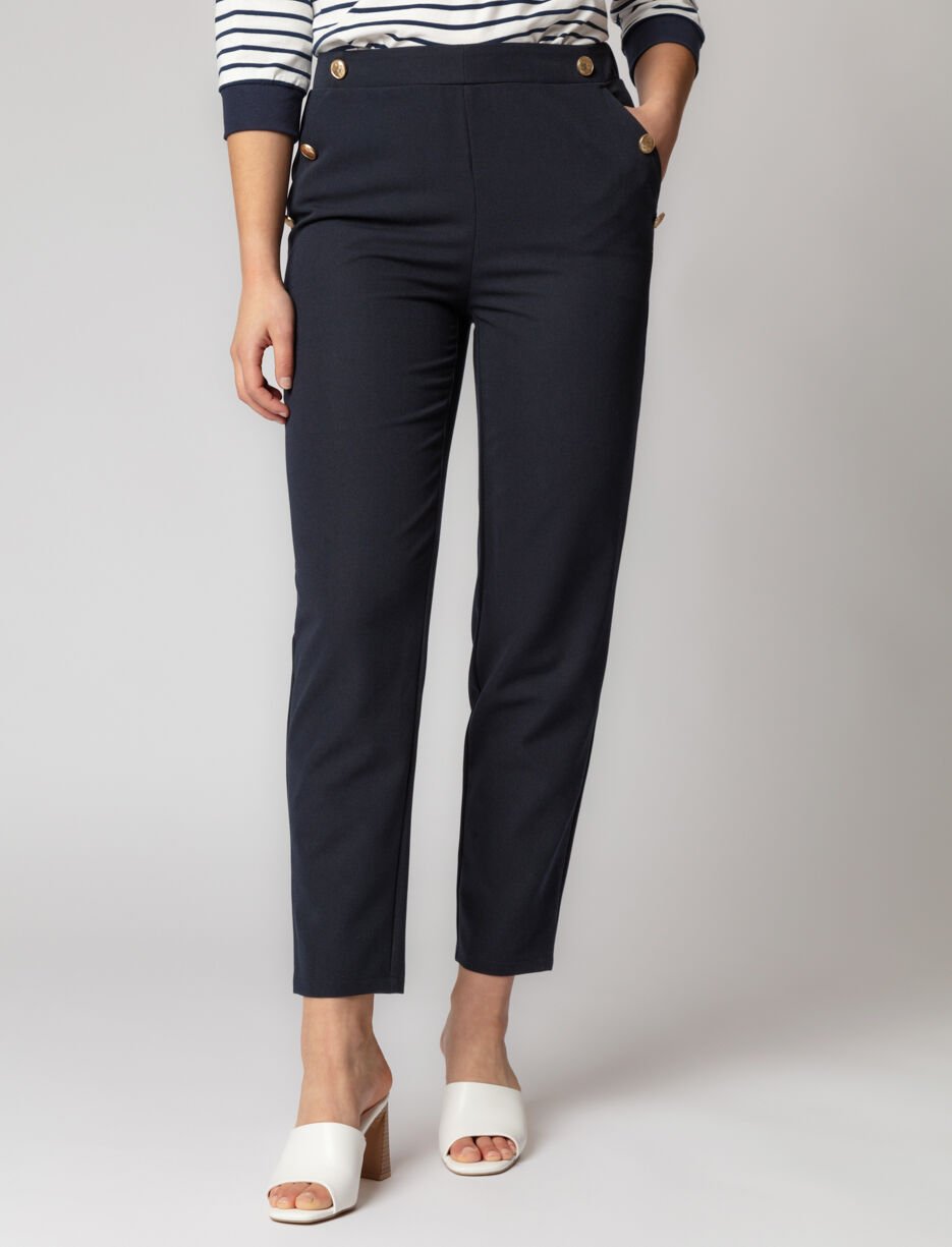 Pantalon à enfiler à jambe effilée Pantalon à enfiler à jambe effilée