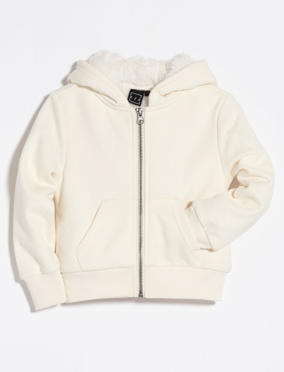 Kangourou zippé doublé en peluche