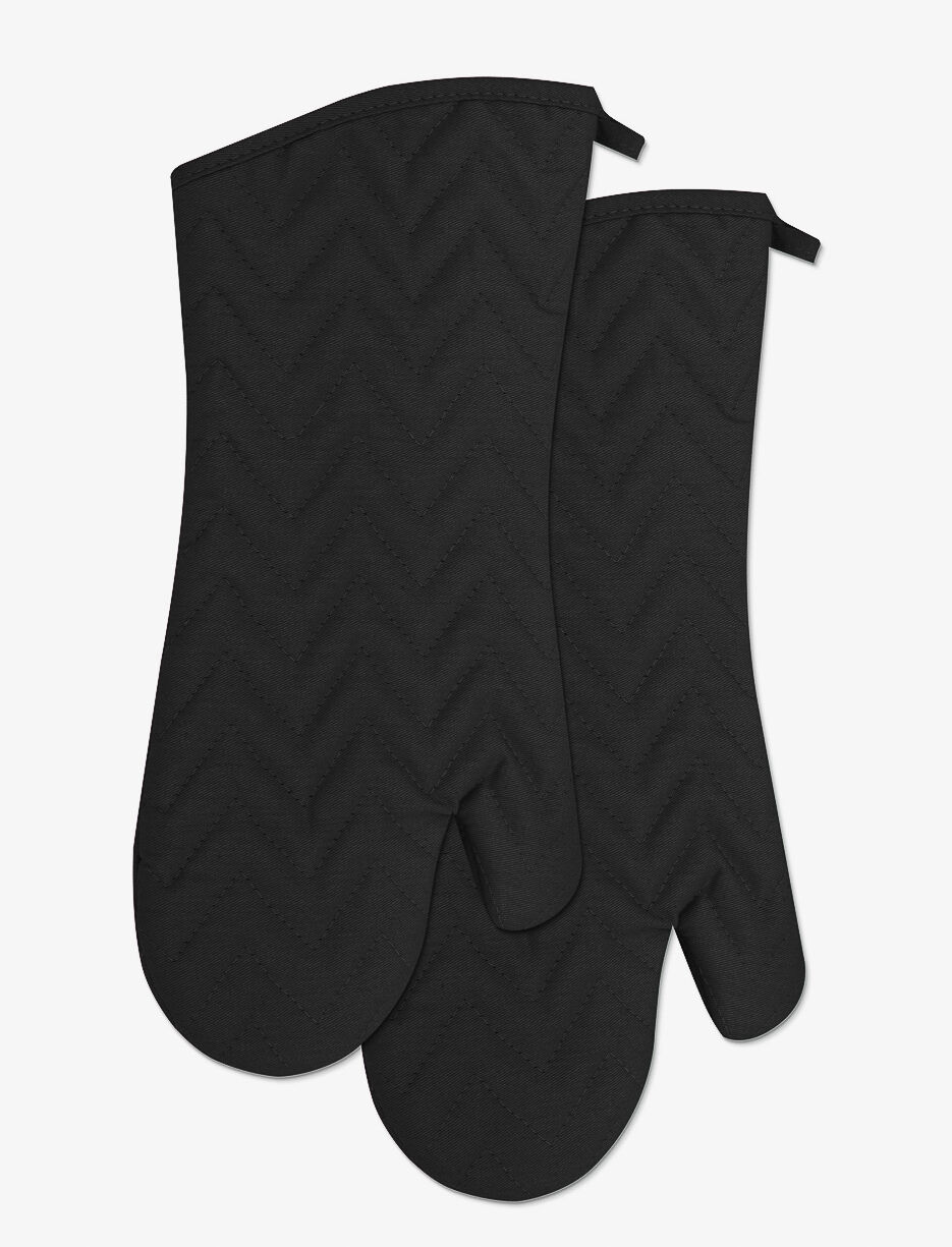 Mitaines de four chevrons