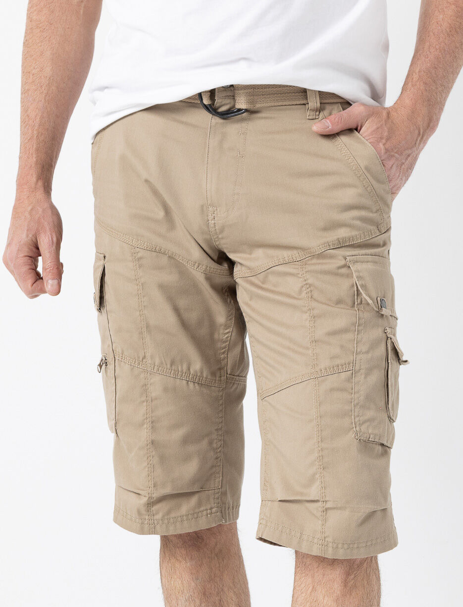 Capri &agrave; poches cargo et ceinture