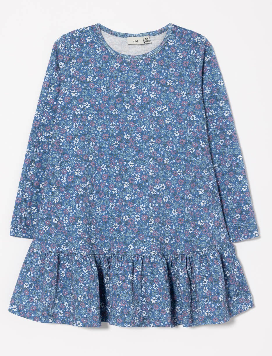 Robe fleurie texturée - petite fille Robe fleurie texturée - petite fille