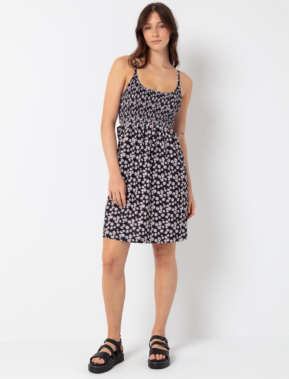 Robe fleurie à découpes Robe fleurie à découpes