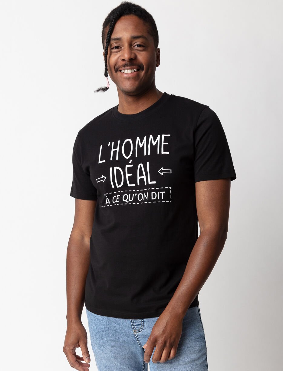 T-shirt imprimé à col rond
