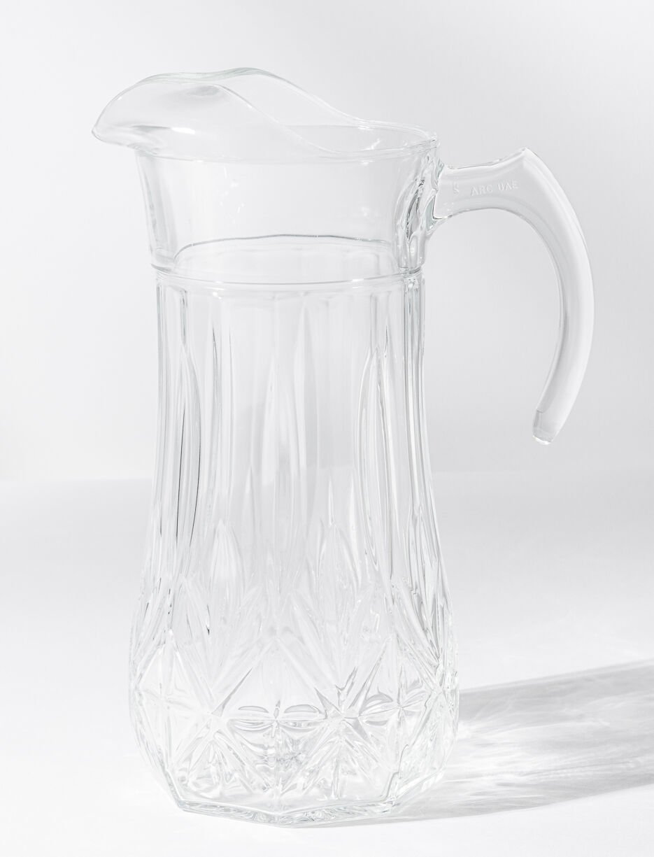 Brighton Textured Glass Pitcher