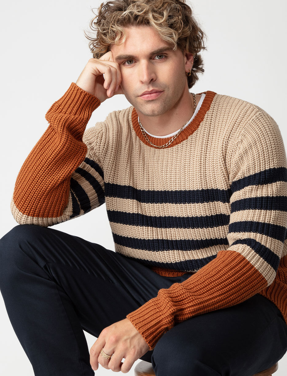 Striped Knit Sweater